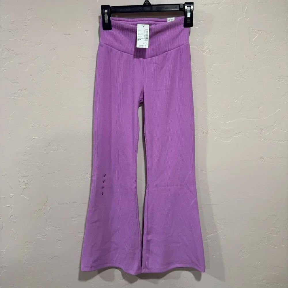 The Children’s Place Girls Sueded Rib Flare Leggings - Purple
